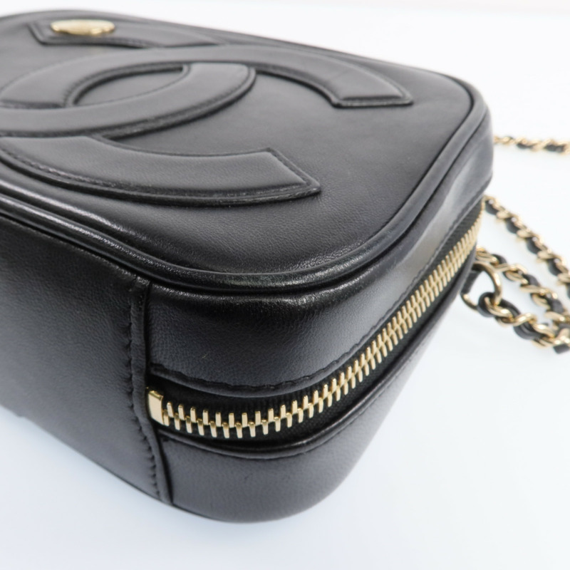 CHANEL 牛皮皮革Shoulder Bag金扣鏈帶肩背袋-8