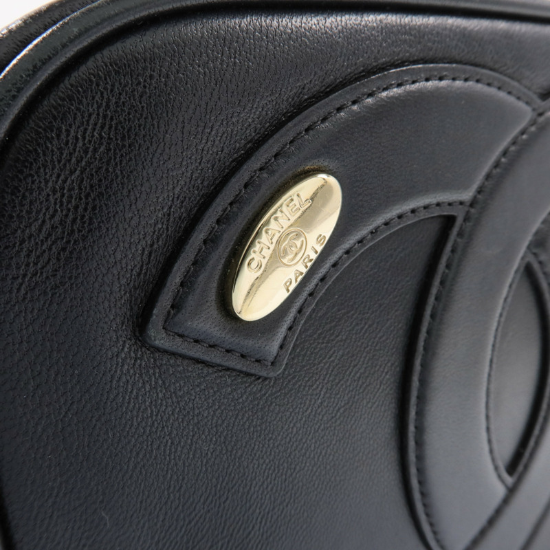 CHANEL 牛皮皮革Shoulder Bag金扣鏈帶肩背袋-14