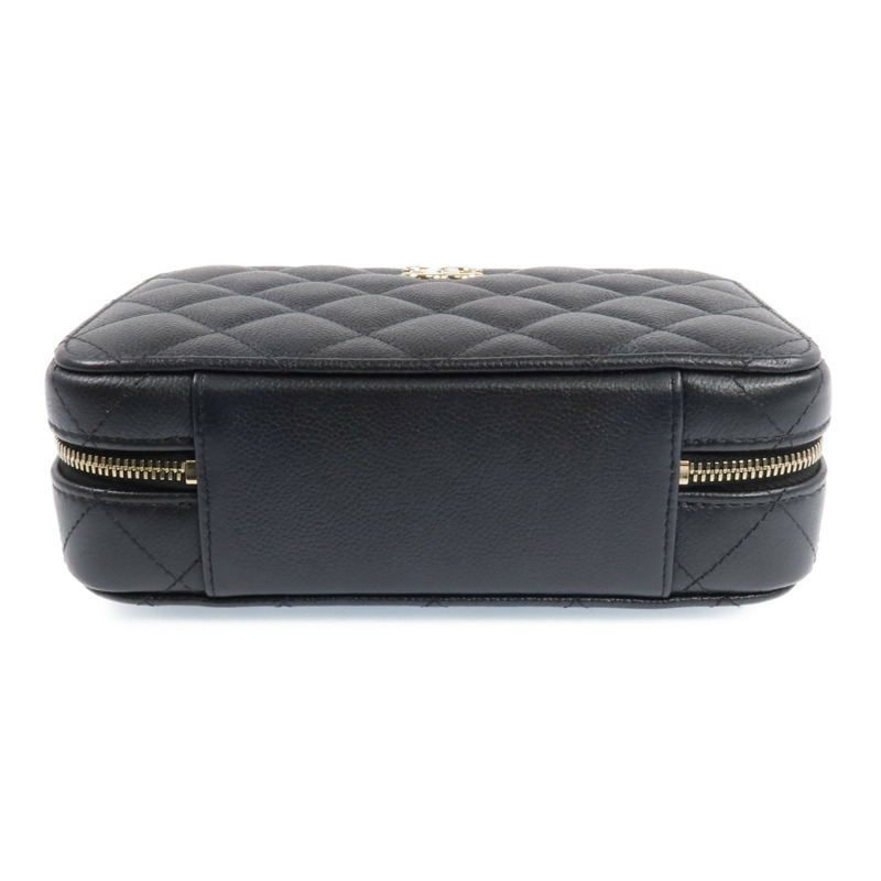 CHANEL 牛皮皮革Vanity Case金扣手挽肩背兩用袋-3