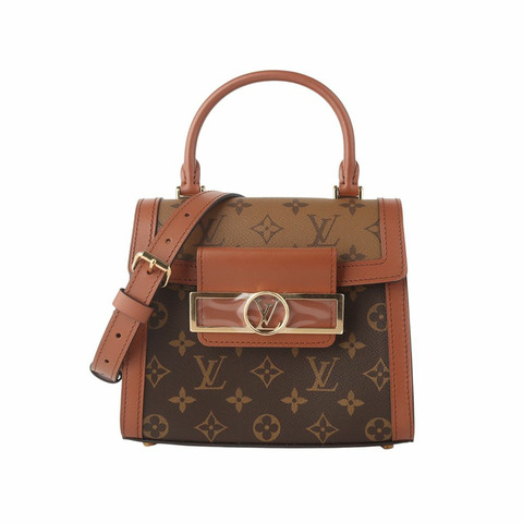 【包稅】LOUIS VUITTON Monogram Reverse Dolphin Top Handle Crossbody Bag