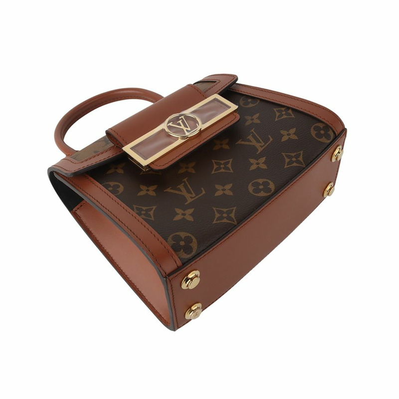【包稅】LOUIS VUITTON Monogram Reverse Dolphin Top Handle Crossbody Bag-4