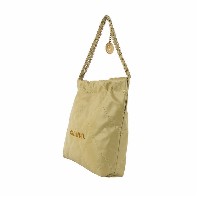 【包稅】CHANEL AS3260 22 白色亮面小牛皮小號單肩包（百貨公司發票）-1