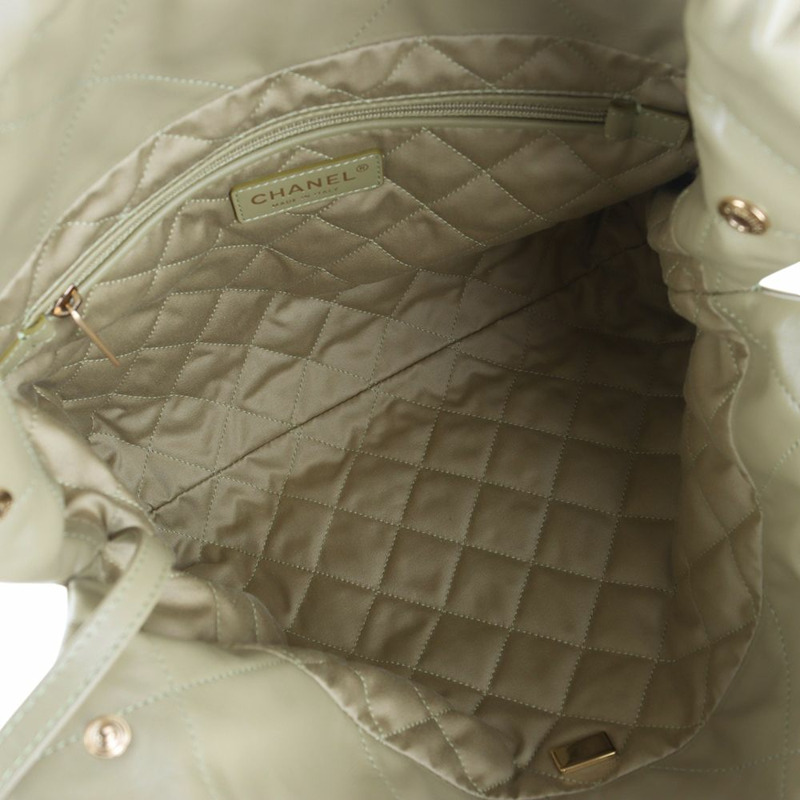 【包稅】CHANEL AS3260 22 白色亮面小牛皮小號單肩包（百貨公司發票）-6