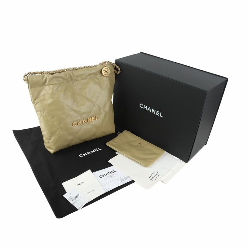 【包稅】CHANEL AS3260 22 白色亮面小牛皮小號單肩包（百貨公司發票）-7