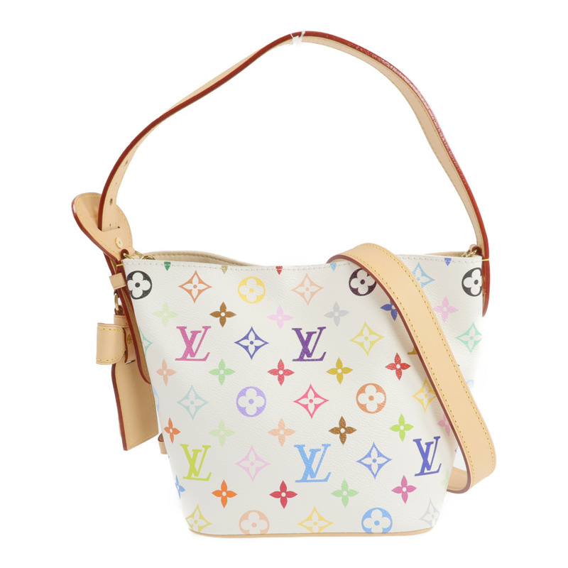 LOUIS VUITTON Monogram Multicolore LV x TM All In BB金扣手挽肩背兩用袋-0