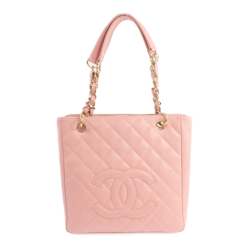 CHANEL PST Petite Shopping Tote Bag金扣鏈帶肩背袋-0