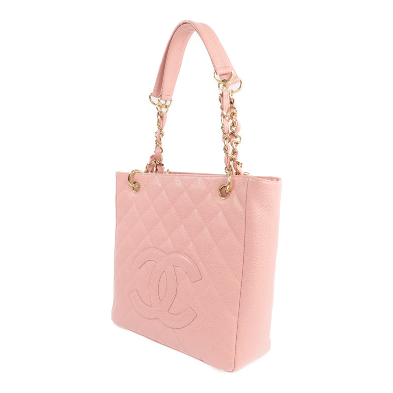 CHANEL PST Petite Shopping Tote Bag金扣鏈帶肩背袋-1