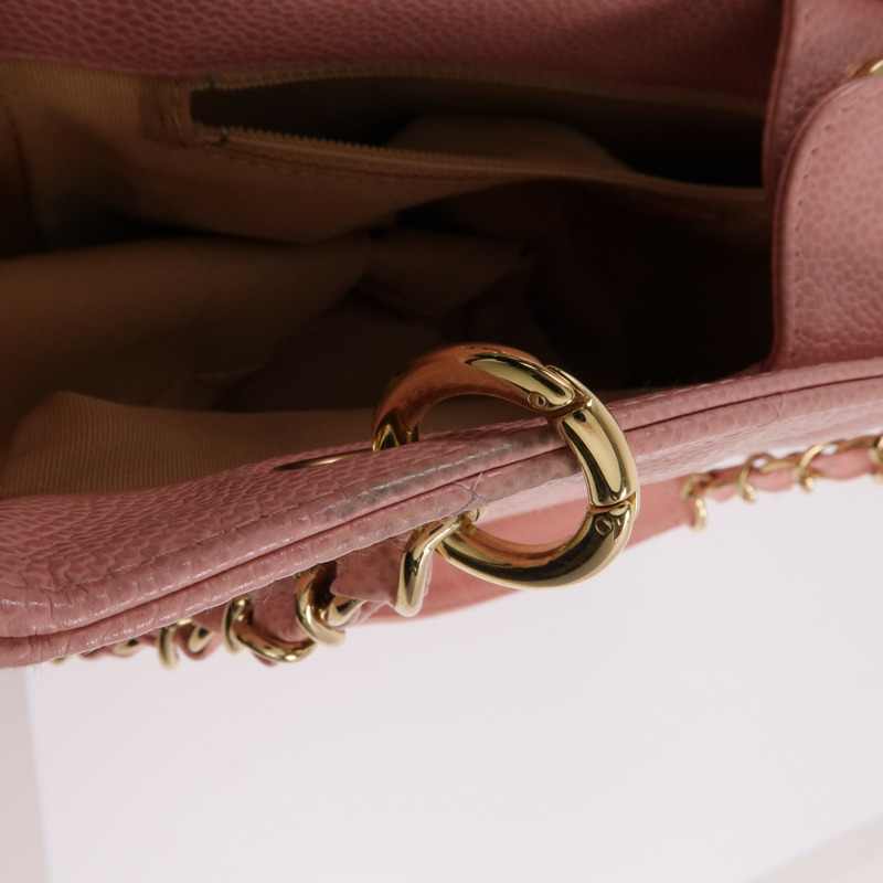 CHANEL PST Petite Shopping Tote Bag金扣鏈帶肩背袋-16