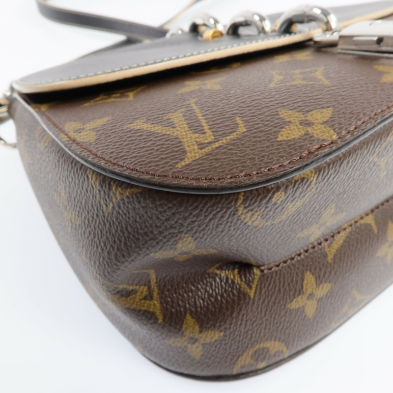 LOUIS VUITTON Monogram Chain It 銀扣手挽肩背兩用袋-9