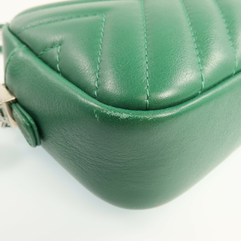 CHANEL 羊皮皮革Camera Bag銀扣鏈帶肩背袋-12