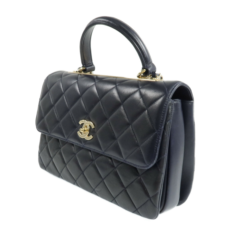 CHANEL 羊皮皮革Trendy CC金扣鏈帶肩背袋-1