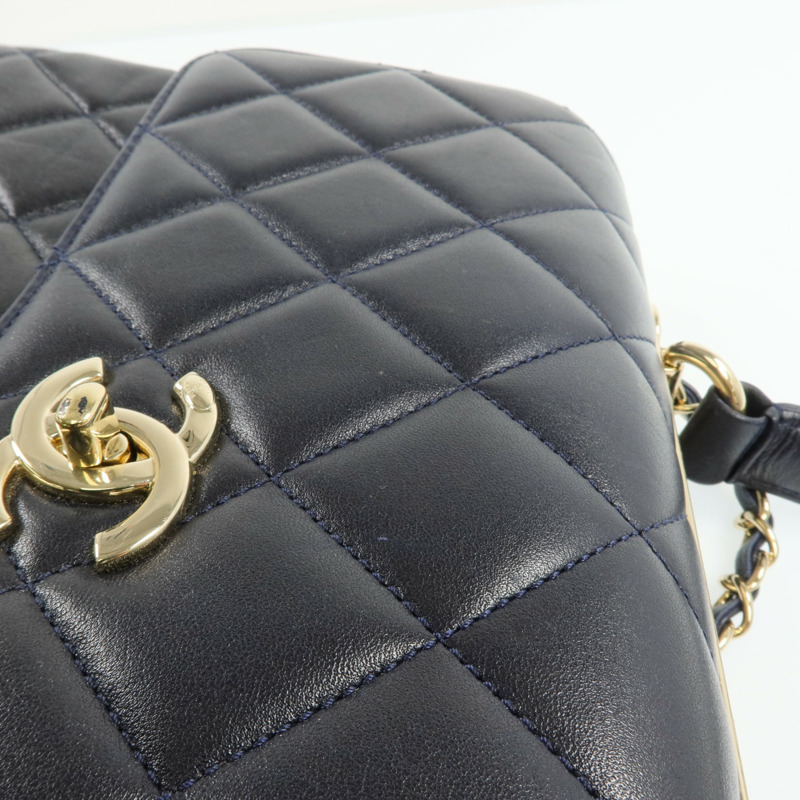 CHANEL 羊皮皮革Trendy CC金扣鏈帶肩背袋-19