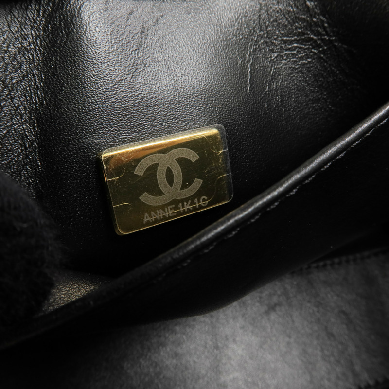CHANEL 牛皮皮革Chain Shoulder Bag金扣鏈帶肩背袋-6