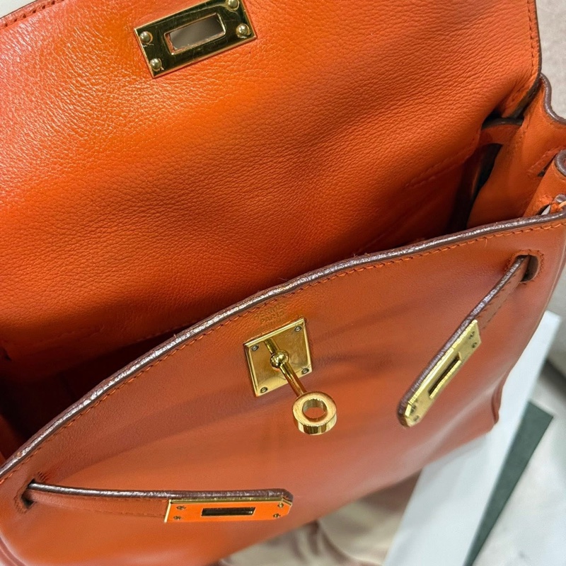 Hermes • Kelly Ado 火焰橙 Swift皮 金釦-20