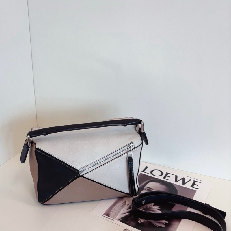 Loewe羅意威 三拼色Puzzle百變幾何包 小號-4