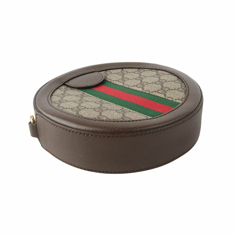 【包稅】GUCCI 550618 GG Supreme Ophidia 迷你 GG 圓形斜背包 34677--5
