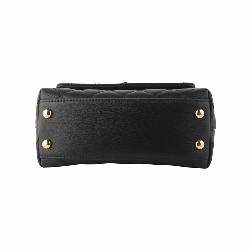 【包稅】CHANEL AS2215 Coco Handle 迷你金 CC 彩虹頂部手柄斜挎包 34681Y--5