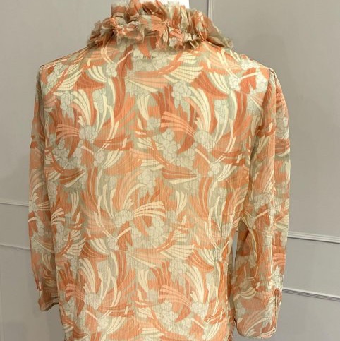 《新歡舊愛》正品非常美chloe宮廷風非常有女人味的七分袖絲質罩衫外套42-6