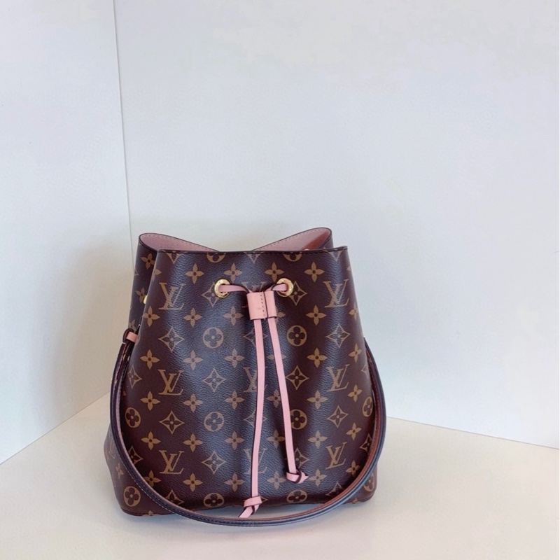 LV Neonoe MM 老花粉色水桶包 中號-1