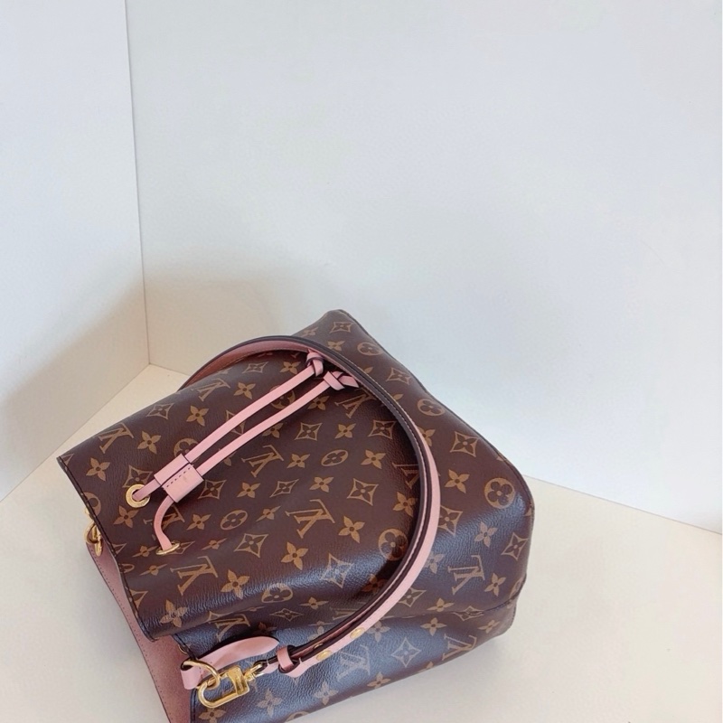 LV Neonoe MM 老花粉色水桶包 中號-6