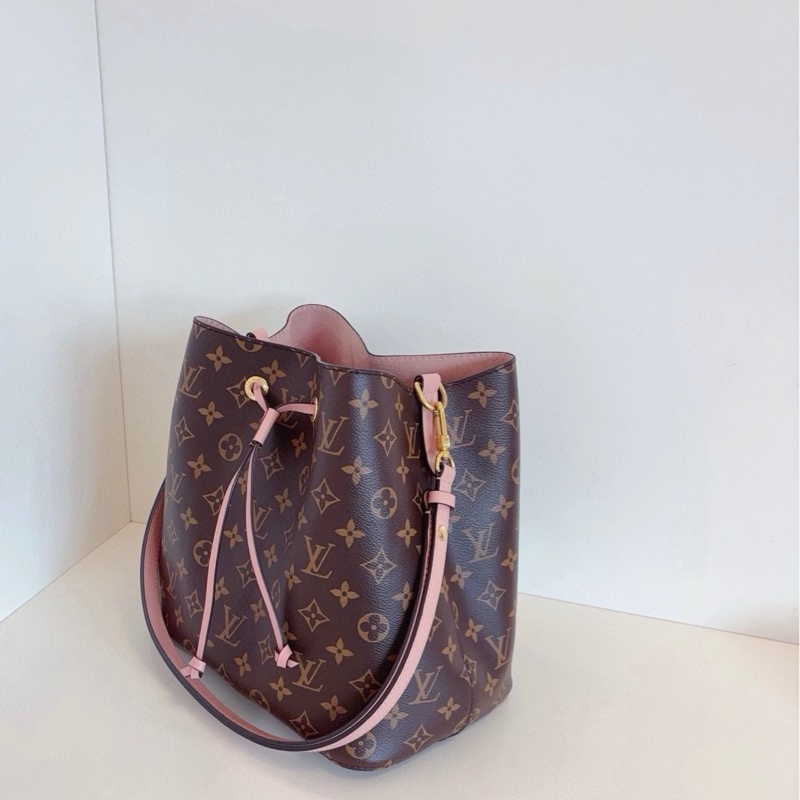 LV Neonoe MM 老花粉色水桶包 中號-7