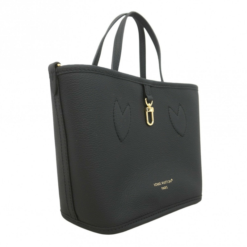 路易威登 Monogram Neverfull Inside Out BB 手提包 M12099 黑色/棕色 女士兩用包 P2038206-1