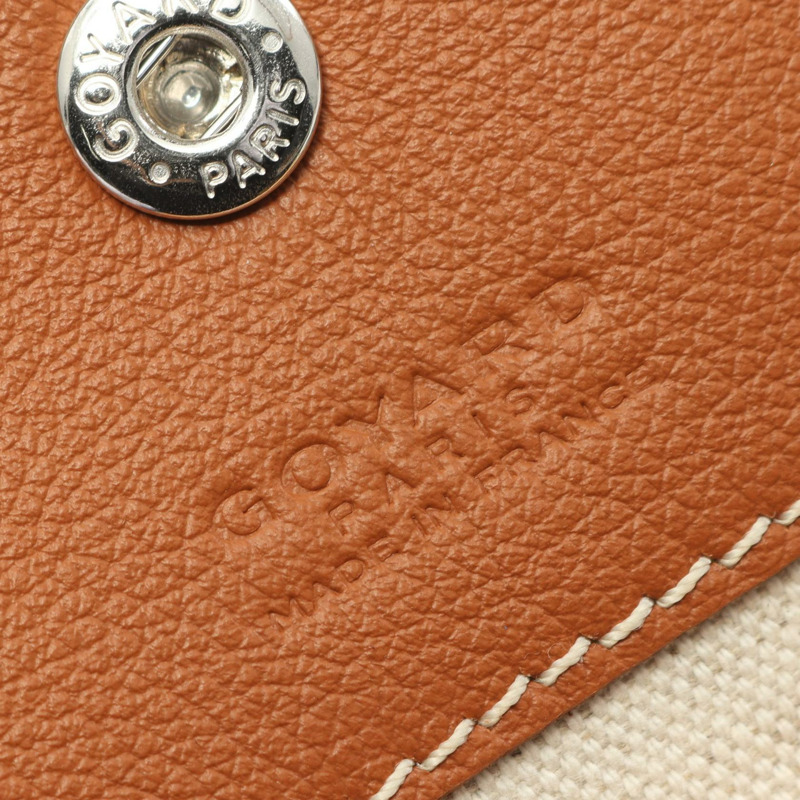 GOYARD Saint Louis PM 手提包，帆布皮革，黑色、棕色、多色，二手女款-3