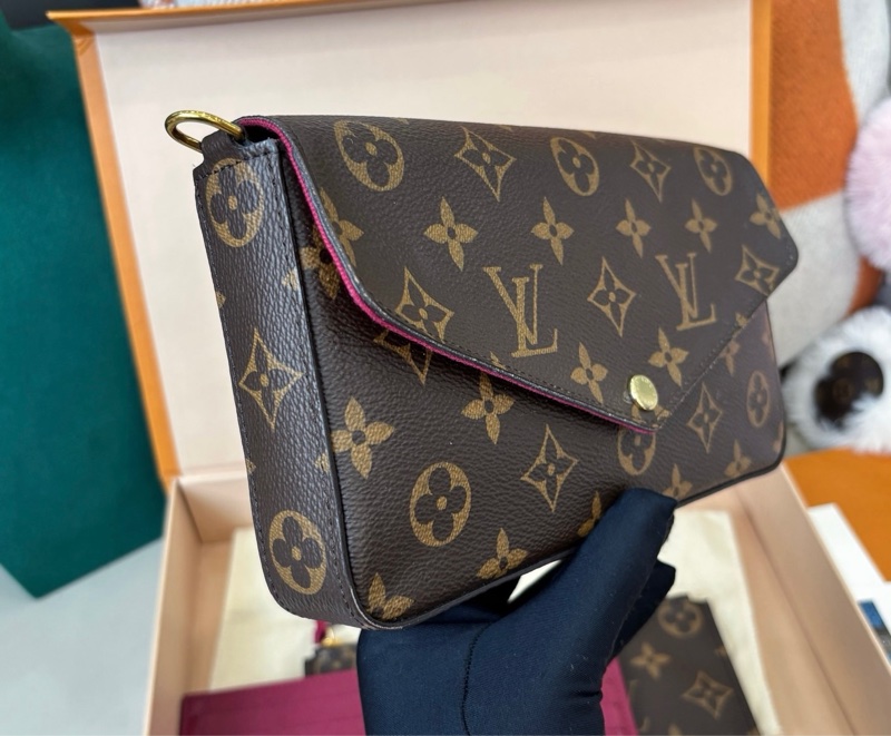 LV 老花三合一鏈條包-2