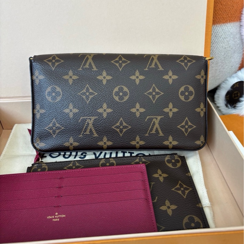 LV 老花三合一鏈條包-4