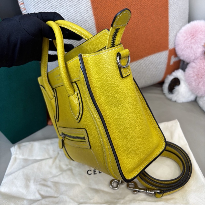 Celine 黃色nano笑臉包-3