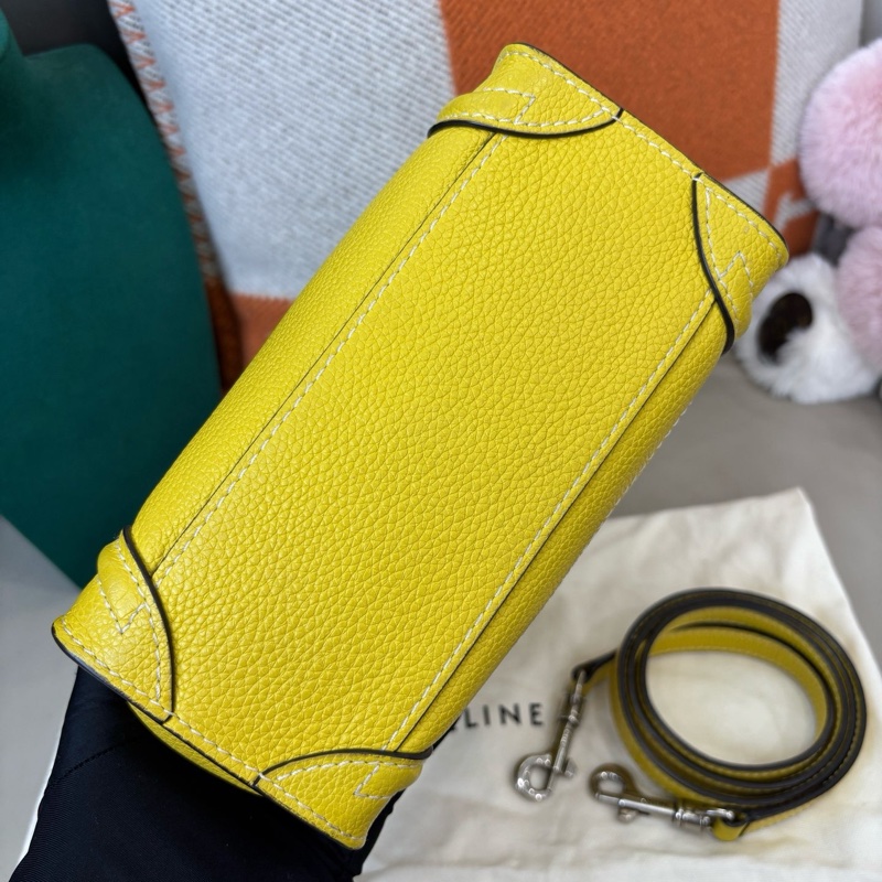 Celine 黃色nano笑臉包-4