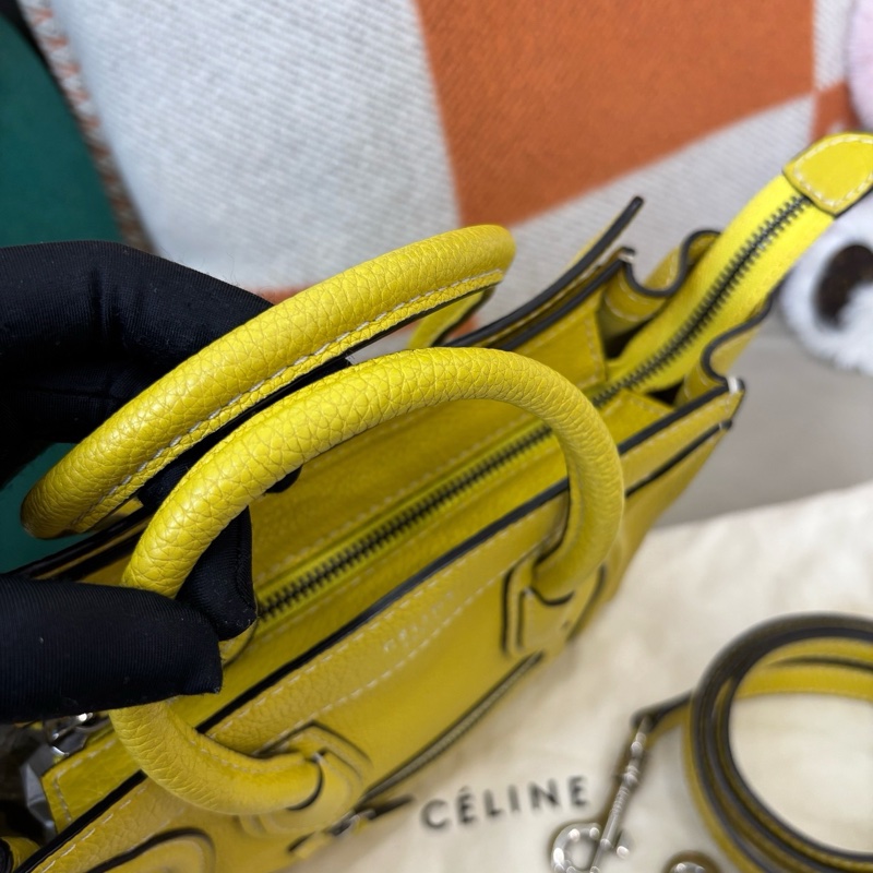 Celine 黃色nano笑臉包-6