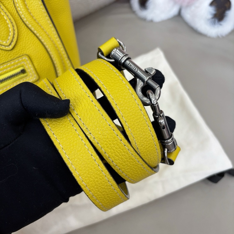 Celine 黃色nano笑臉包-8