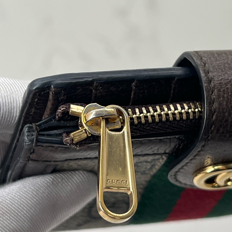 💗香緹國際精品💗 734 Gucci 拉鍊對開短夾-2