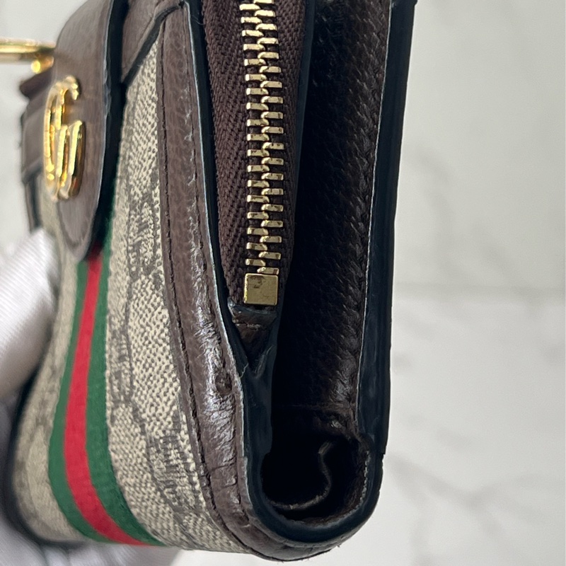 💗香緹國際精品💗 734 Gucci 拉鍊對開短夾-4