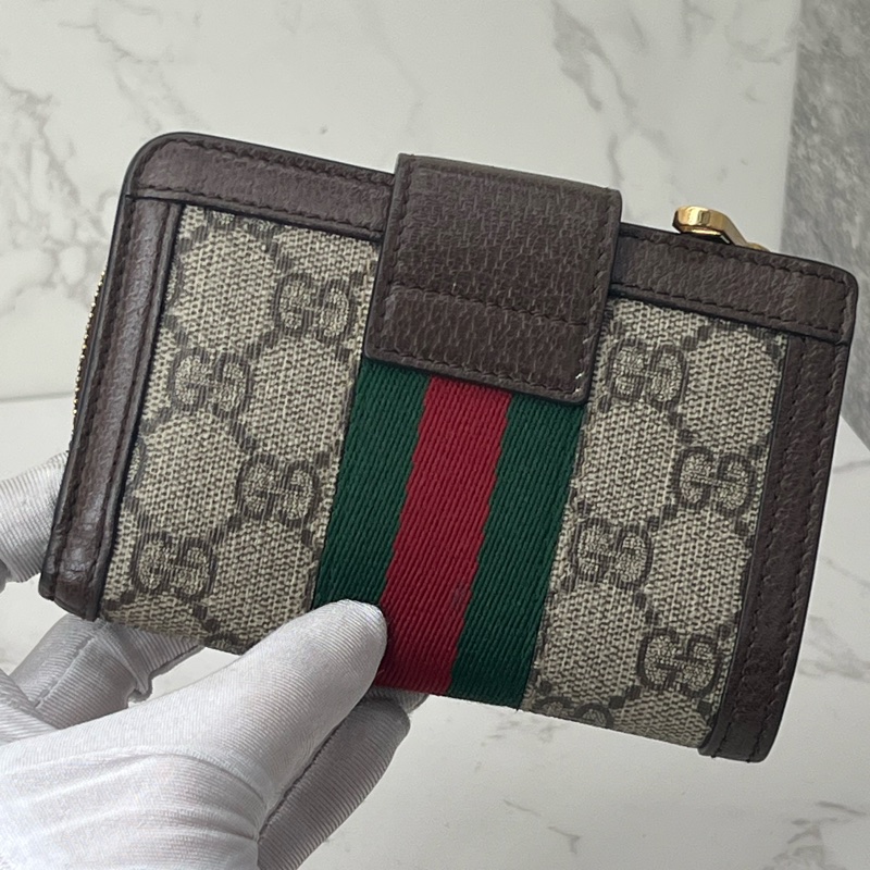 💗香緹國際精品💗 734 Gucci 拉鍊對開短夾-6