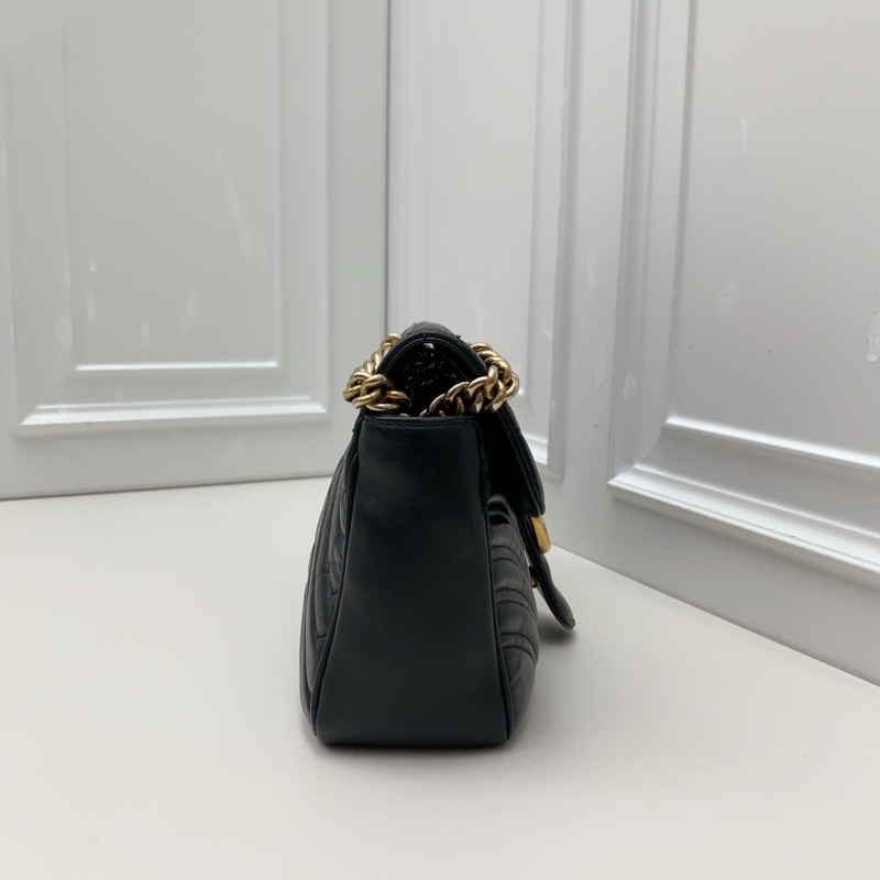 98新Gucci古馳 黑金馬蒙26-3