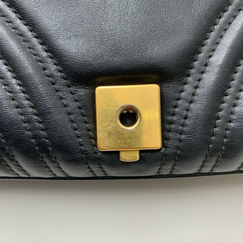 98新Gucci古馳 黑金馬蒙26-6