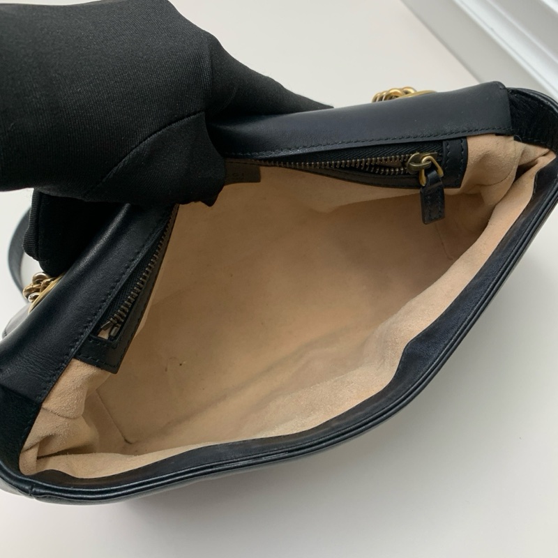 98新Gucci古馳 黑金馬蒙26-7