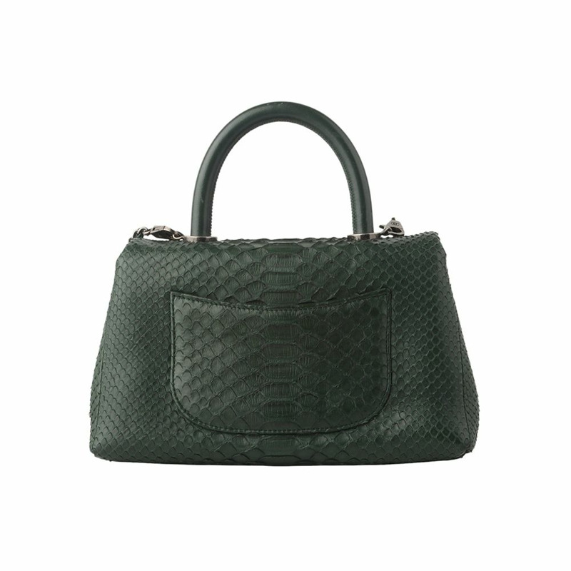 【包稅】CHANEL A93051 Python Coco Handle 小號單肩包 綠色 34681--2