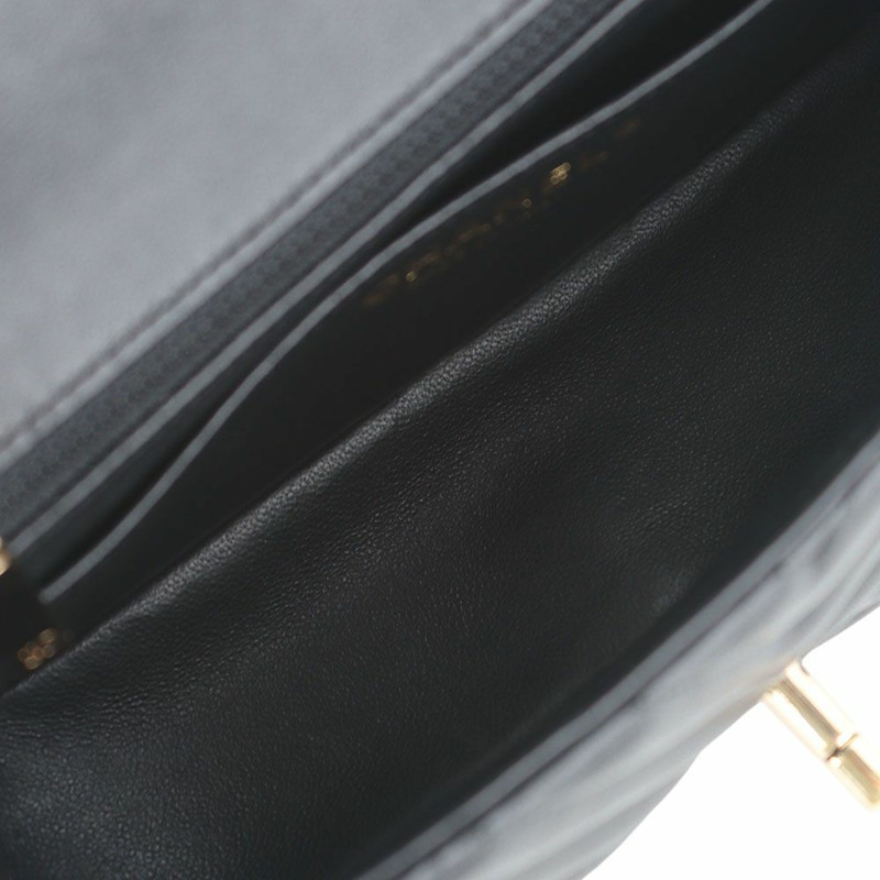 【包稅】CHANEL 經典人字紋羊皮金色五金配件新款迷你斜背包-6