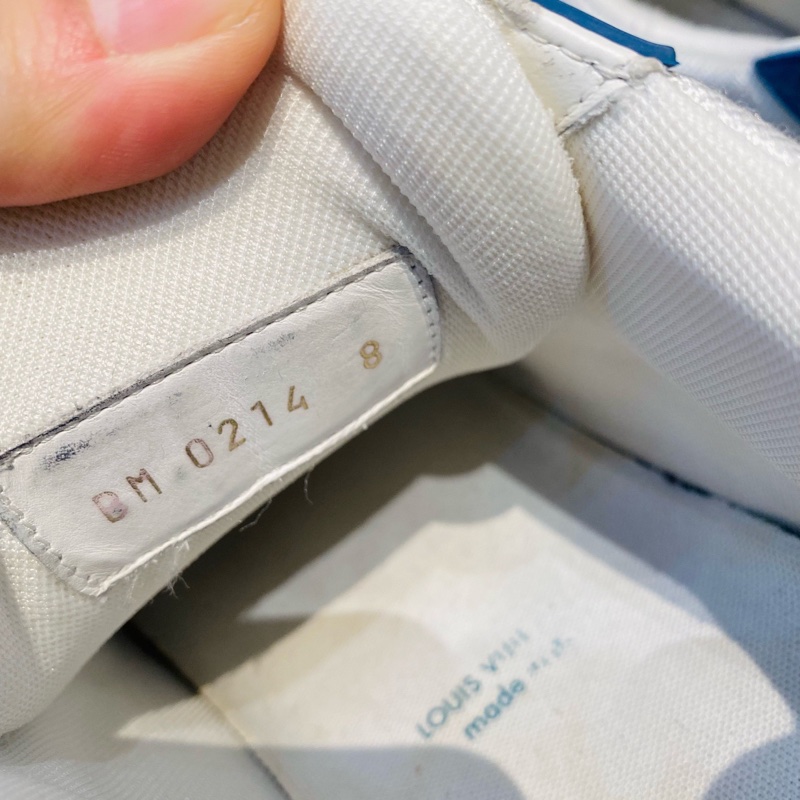 LV路易威登 Trainer藍白牛仔印花休閒板鞋 尺碼42-6