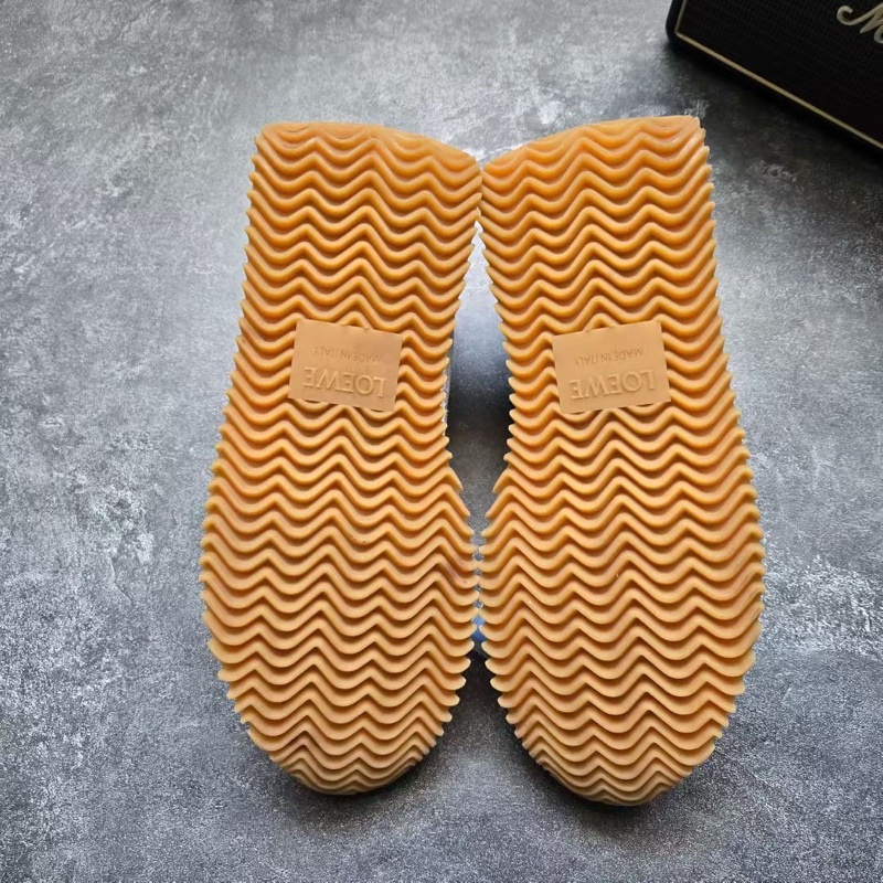 98新LOEWE羅意威 FLOW RUNNER 白灰 38碼 無附件-4