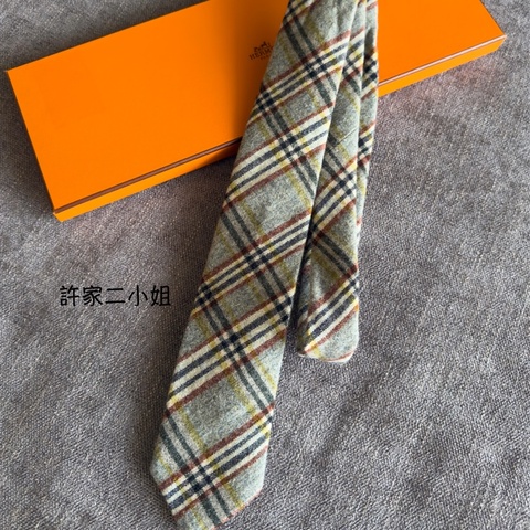 Hermes 全新閒置 羊毛領帶