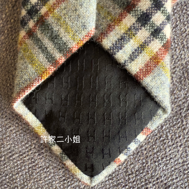 Hermes 全新閒置 羊毛領帶-4