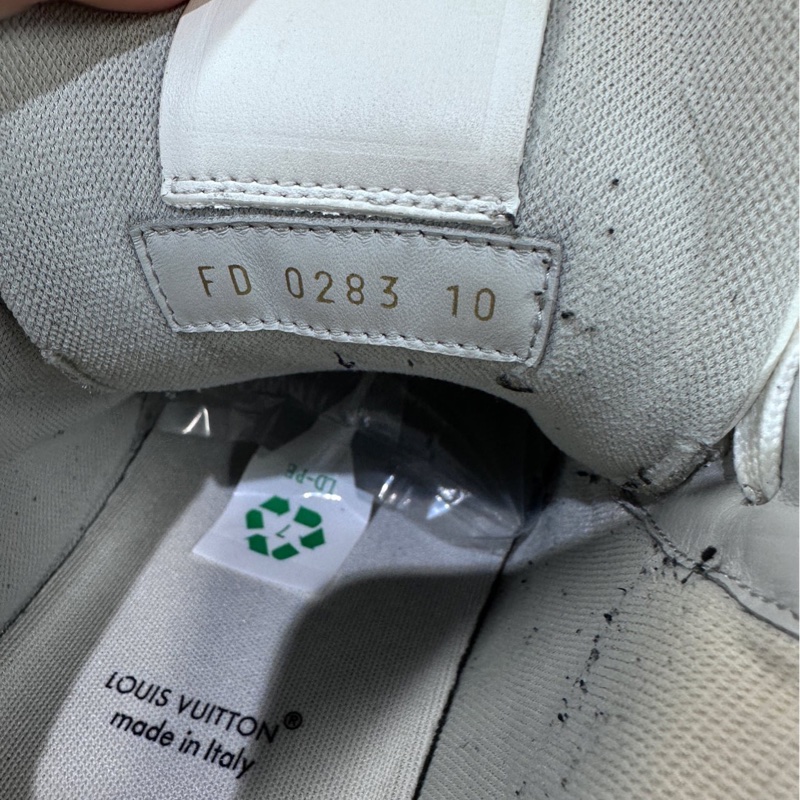 LV 路易威登 白水泥Trainer 牛皮 白水泥 尺碼10=44-2