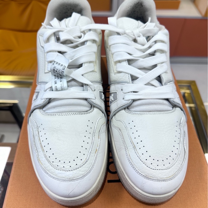 LV 路易威登 白水泥Trainer 牛皮 白水泥 尺碼10=44-5