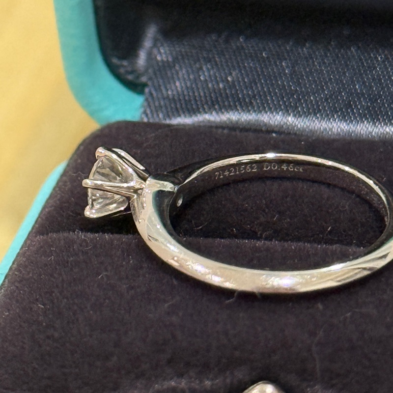 Tiffany Setting 六爪經典鑽戒💍0.46ct-22