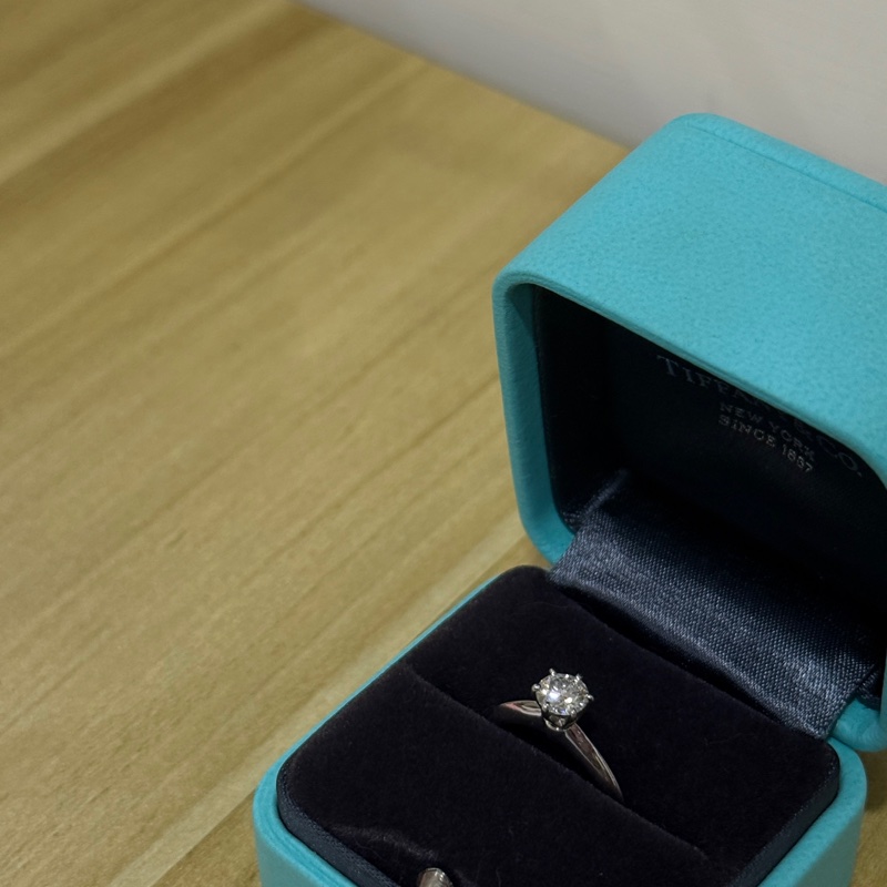 Tiffany Setting 六爪經典鑽戒💍0.46ct-23