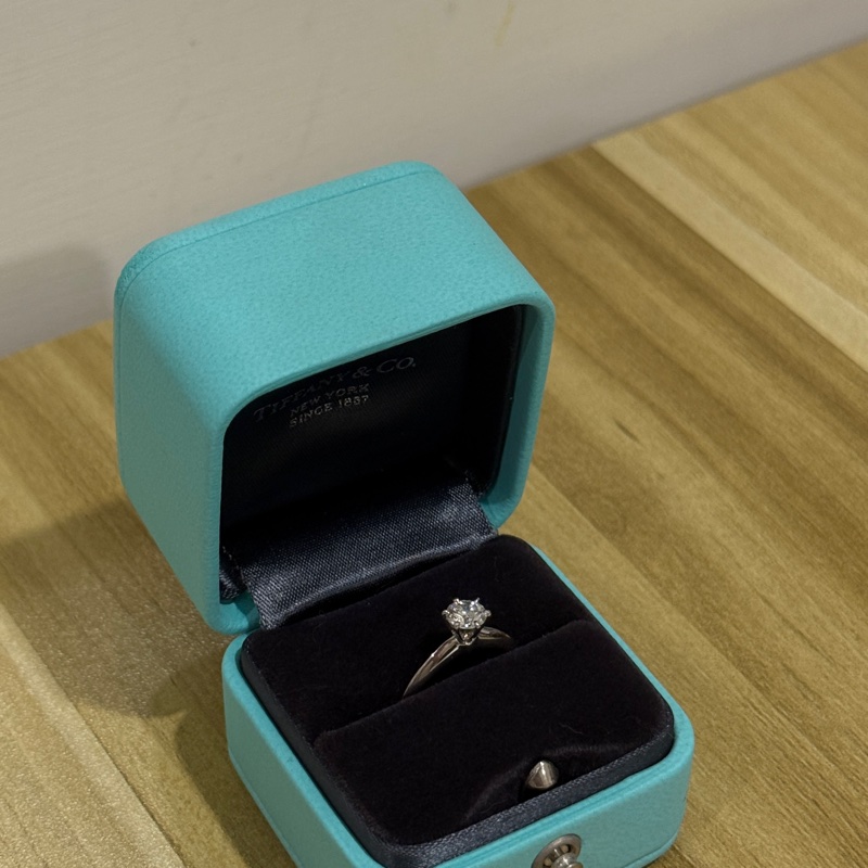 Tiffany Setting 六爪經典鑽戒💍0.46ct-24